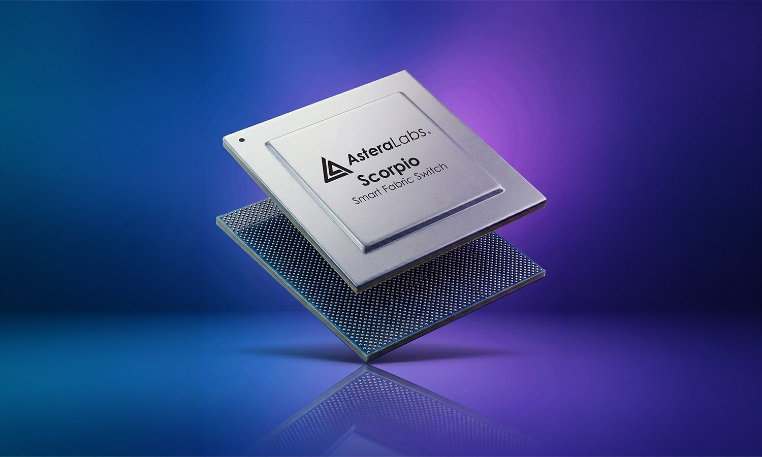 Official Astera Labs Scorpio Smart Fabric Switch rendering